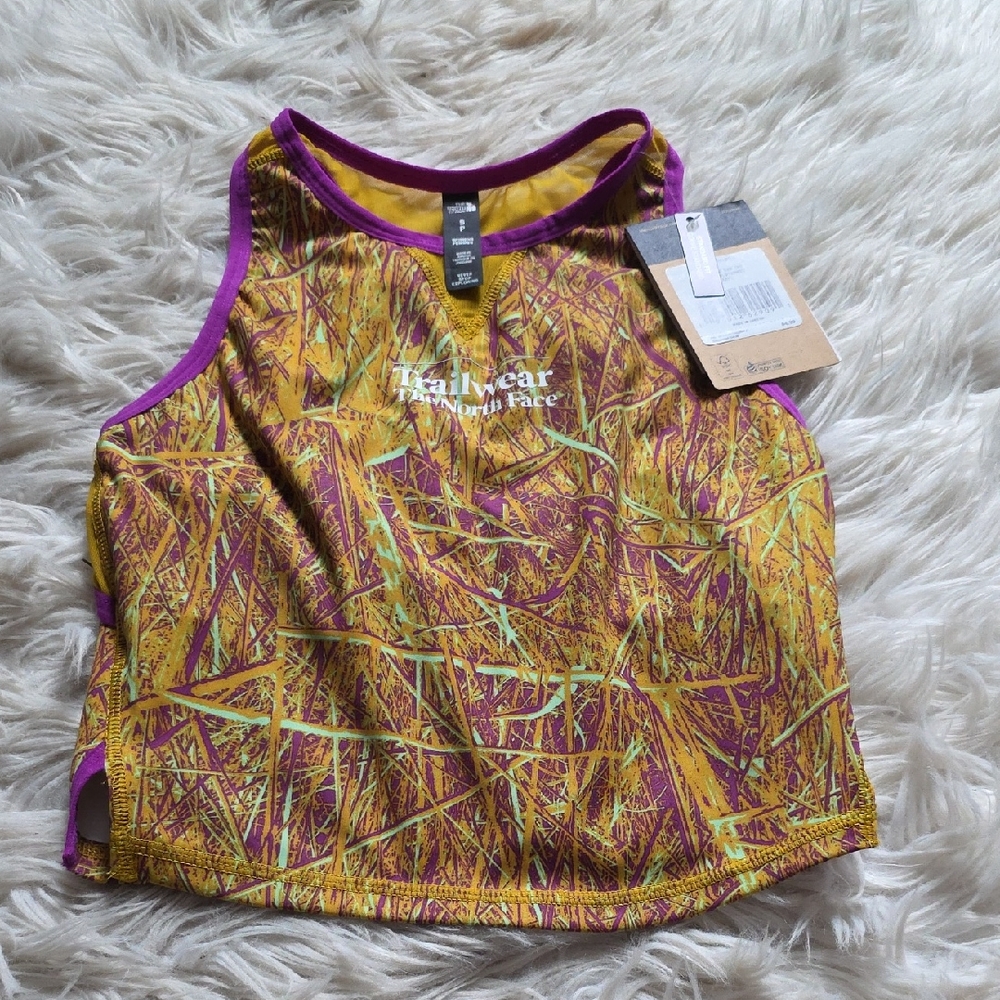 NWT The North Face Trailwear QTM Camo Bra Tank- Small